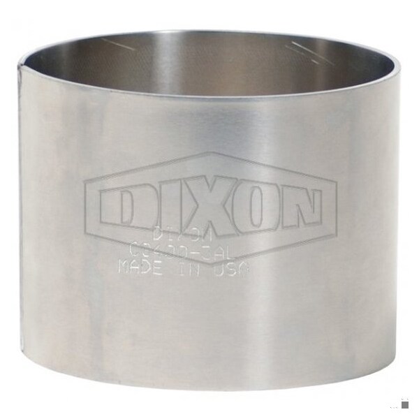 King Crimp Crimp Sleeve, 6 in Nominal, 5-1/2 L x 0.12 in Thick, 304 SS, Domestic